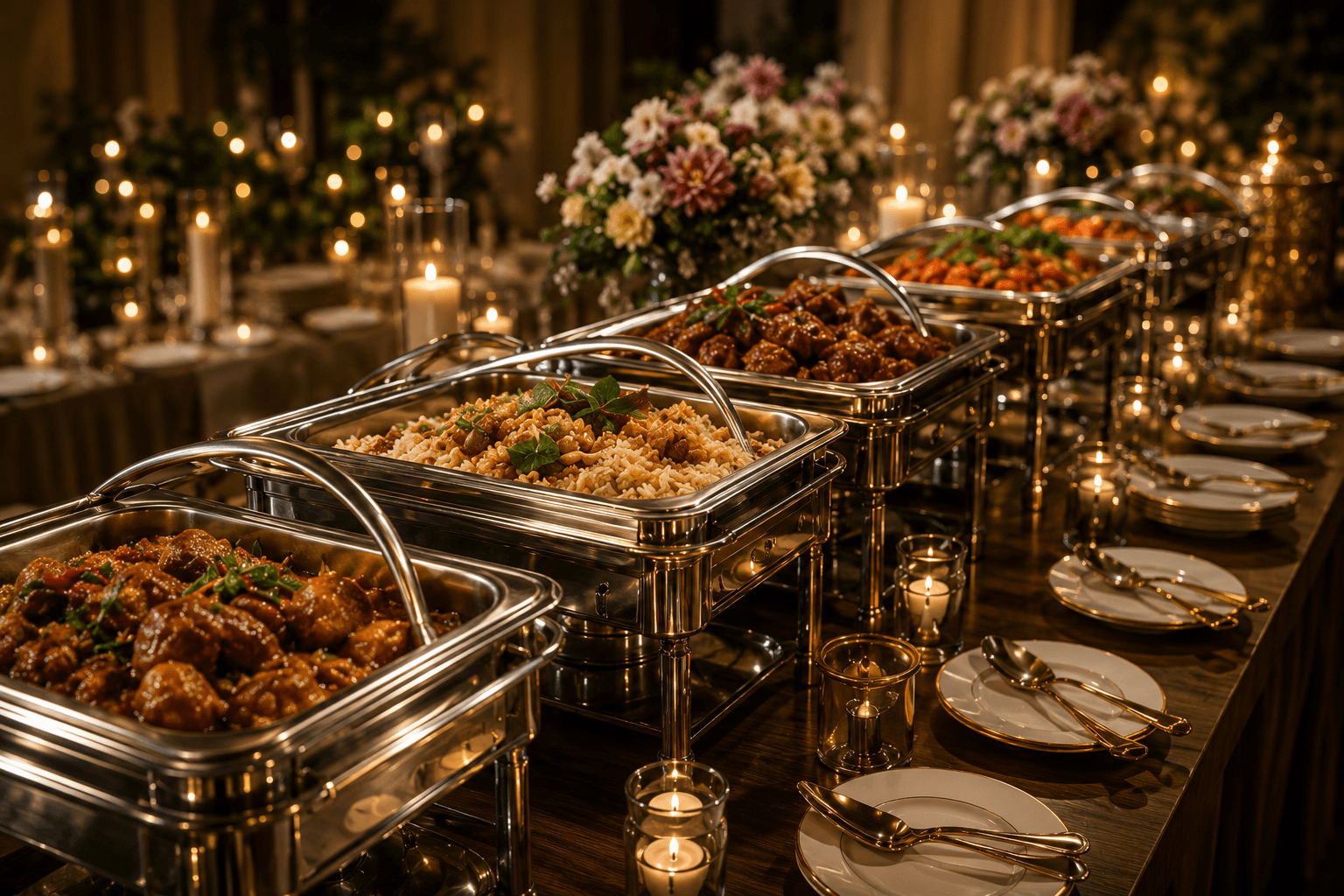 Monara Catering luxurious buffet display